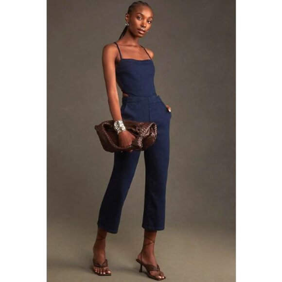 Brand New Pilcro Open-Back Denim Jumpsuit - Picture 2 of 13